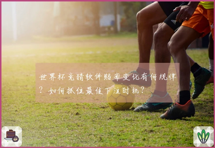 世界杯竞猜软件赔率变化有何规律?如何抓住最佳下注时机?